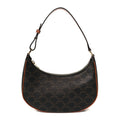 Triomphe Canvas Calfskin Medium Strap Ava Triomphe Shoulder Bag Tan