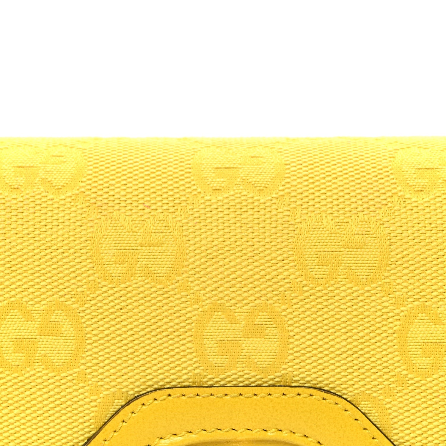 GG Monogram Scratch Lux Calfskin Mini Luce Shoulder Bag Yellow