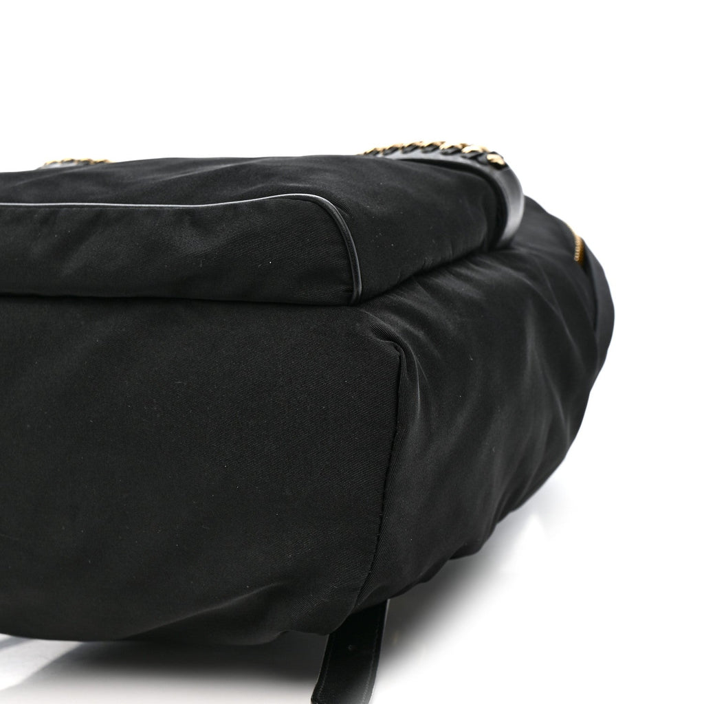 Nylon Eco Alter Nappa Mini Falabella GO Backpack Black