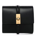 Satinated Calfskin 16 Small Tri-Fold Wallet Black