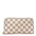 Damier Azur Zippy Wallet Rose Ballerine