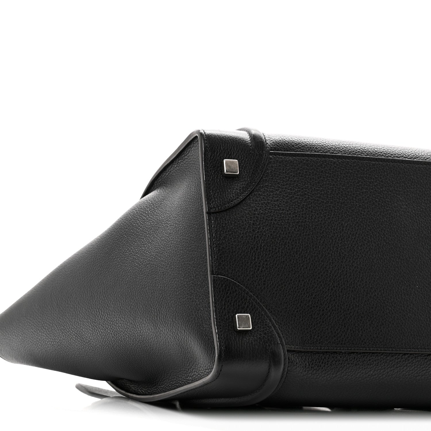 Drummed Calfskin Mini Luggage Black