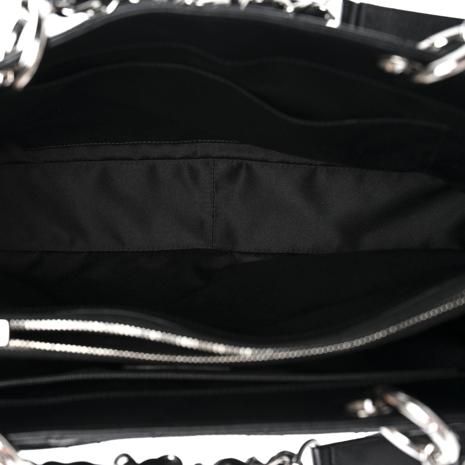 Caviar Quilted Grand Shopping Tote GST Black