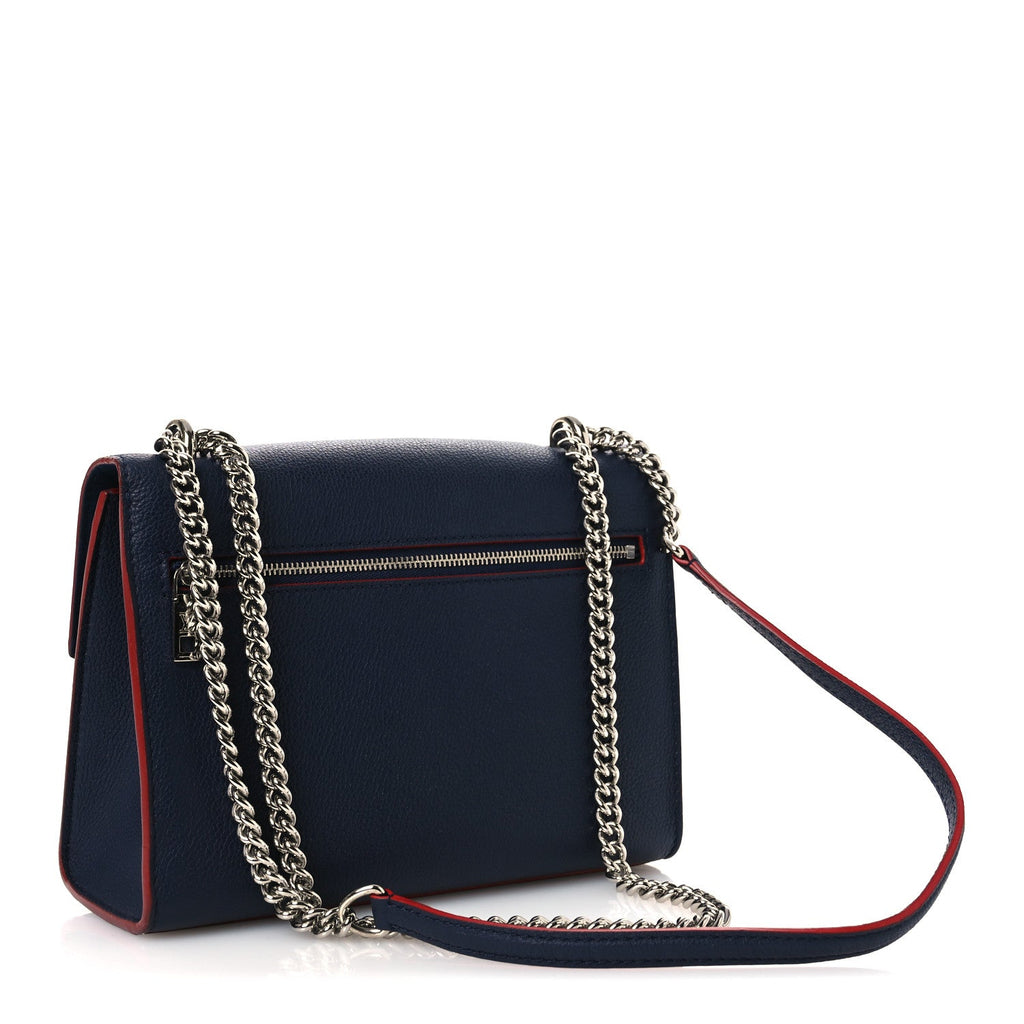 Soft Calfskin Mylockme Chain Bag BB Marine Rouge