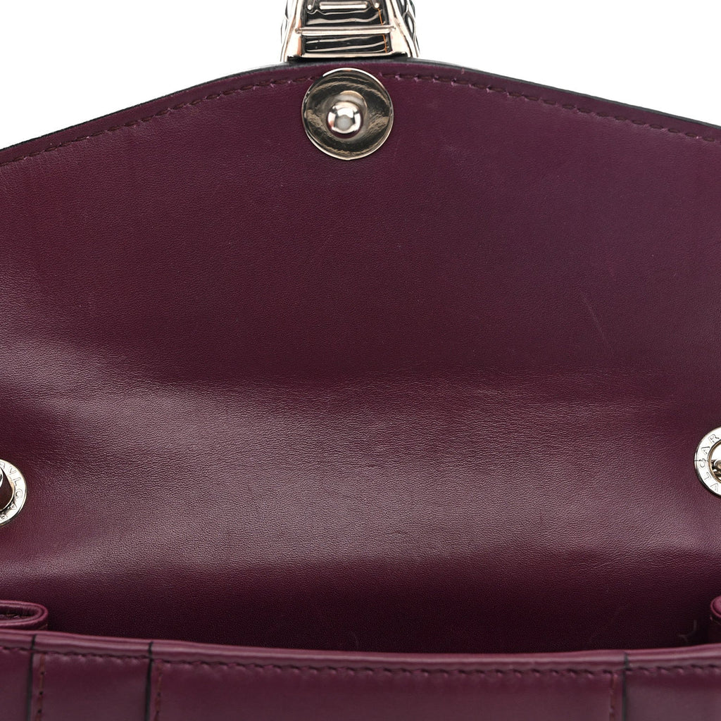 Calfskin Small Serpenti Forever Snake Strap Crossbody Bag Purple