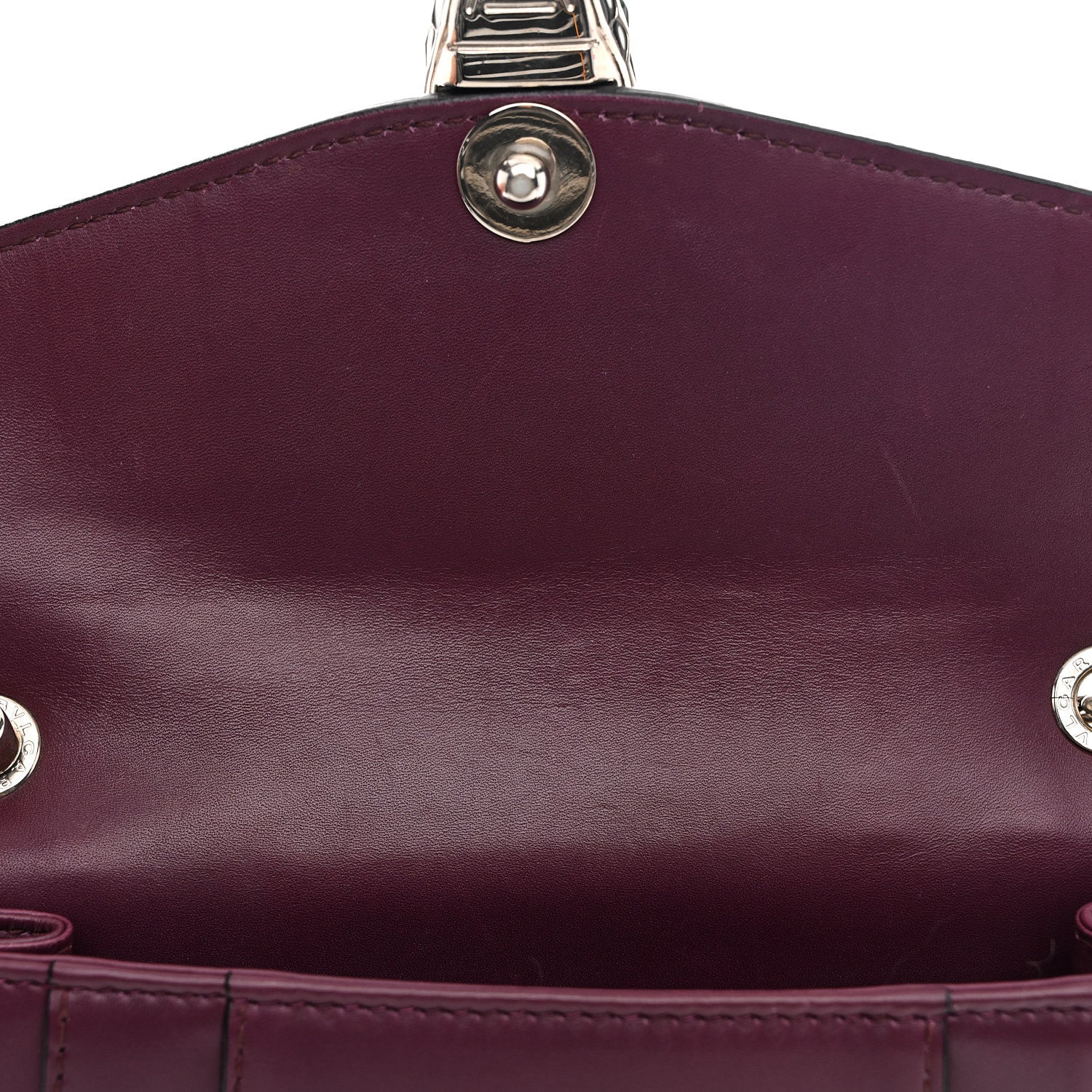 Calfskin Small Serpenti Forever Snake Strap Crossbody Bag Purple