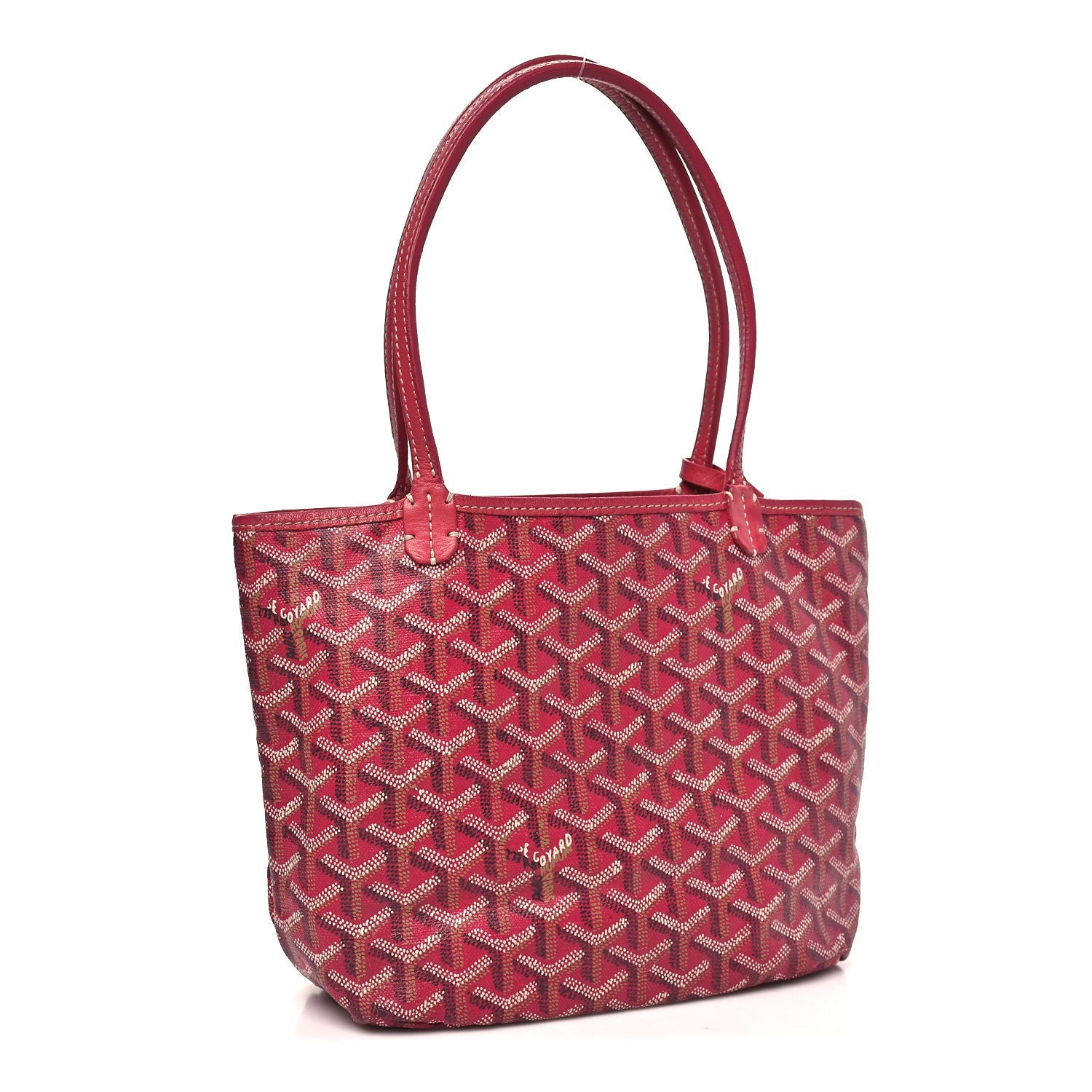 Goyardine Reversible Mini Anjou Red