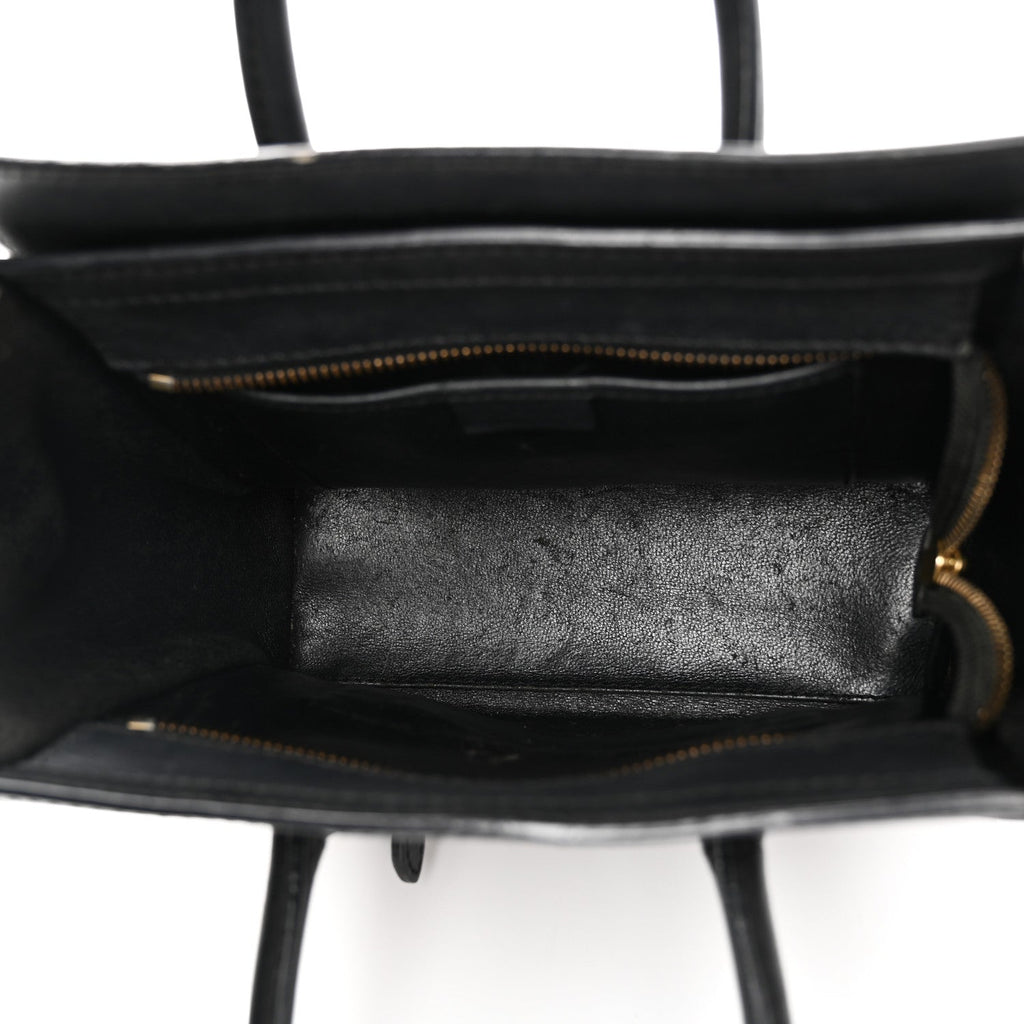 Smooth Calfskin Nano Luggage Black