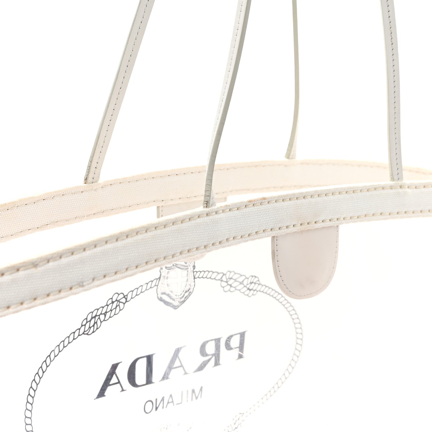 PVC Canapa Tote White