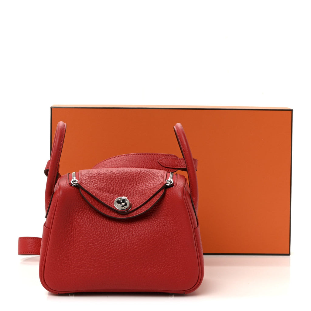 Taurillon Clemence Mini Lindy 20 Rouge Radieux