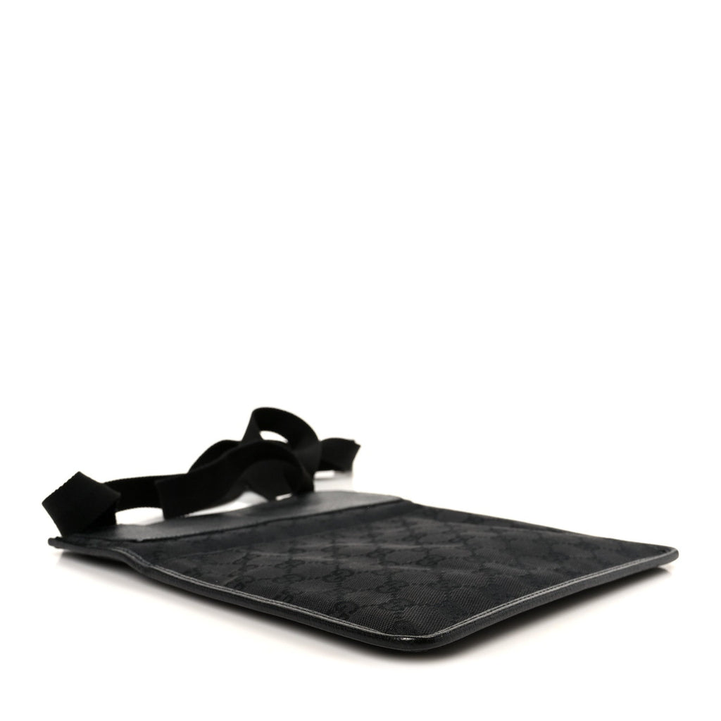 GG Monogram Messenger Crossbody Bag Black