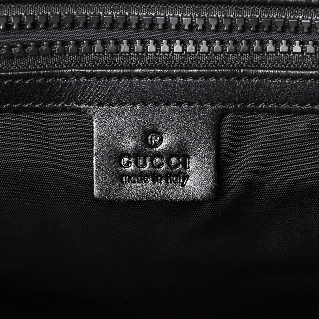 Techno Canvas Web Double Buckle Backpack Black