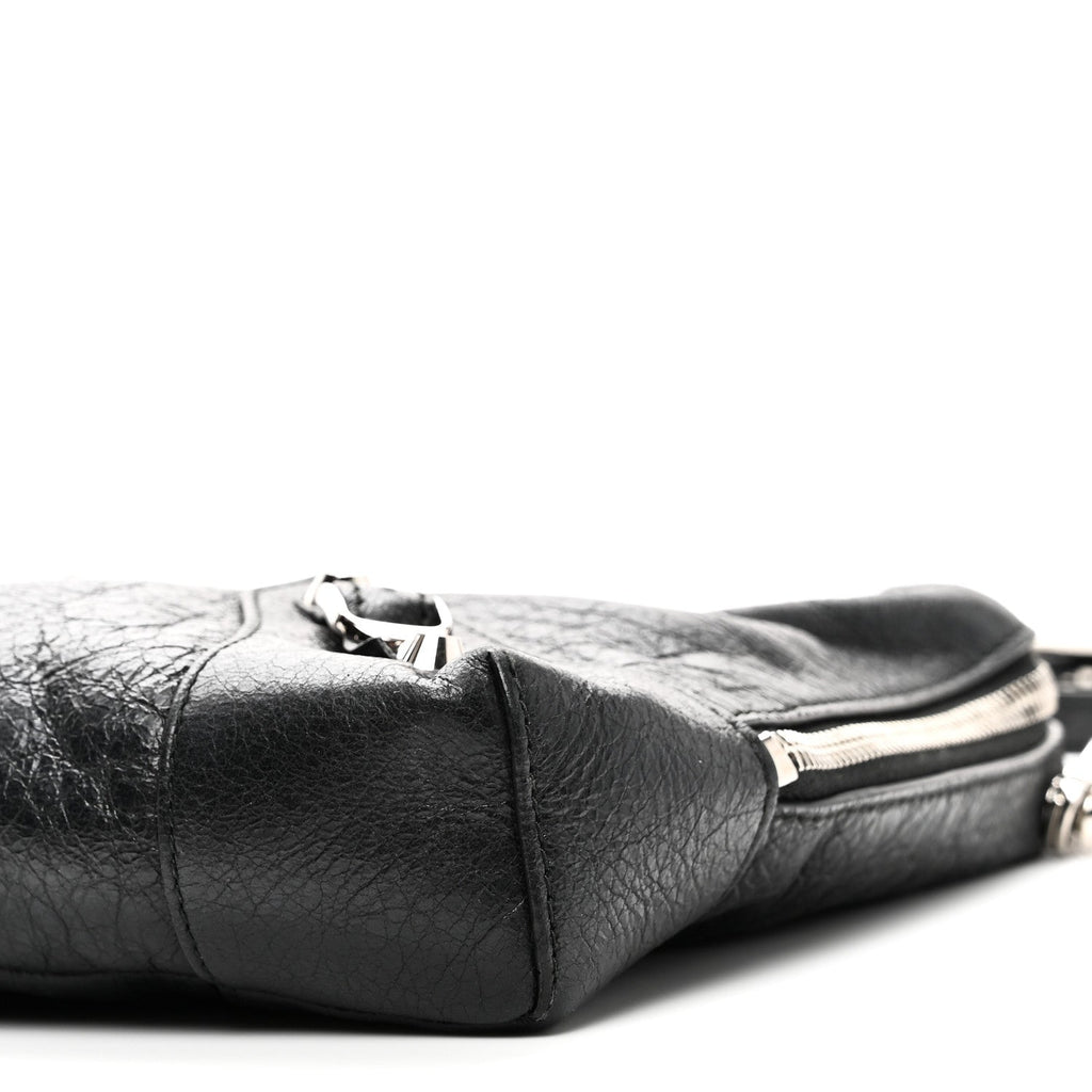 Agneau Classic Hardware XS Reporter Crossbody Black