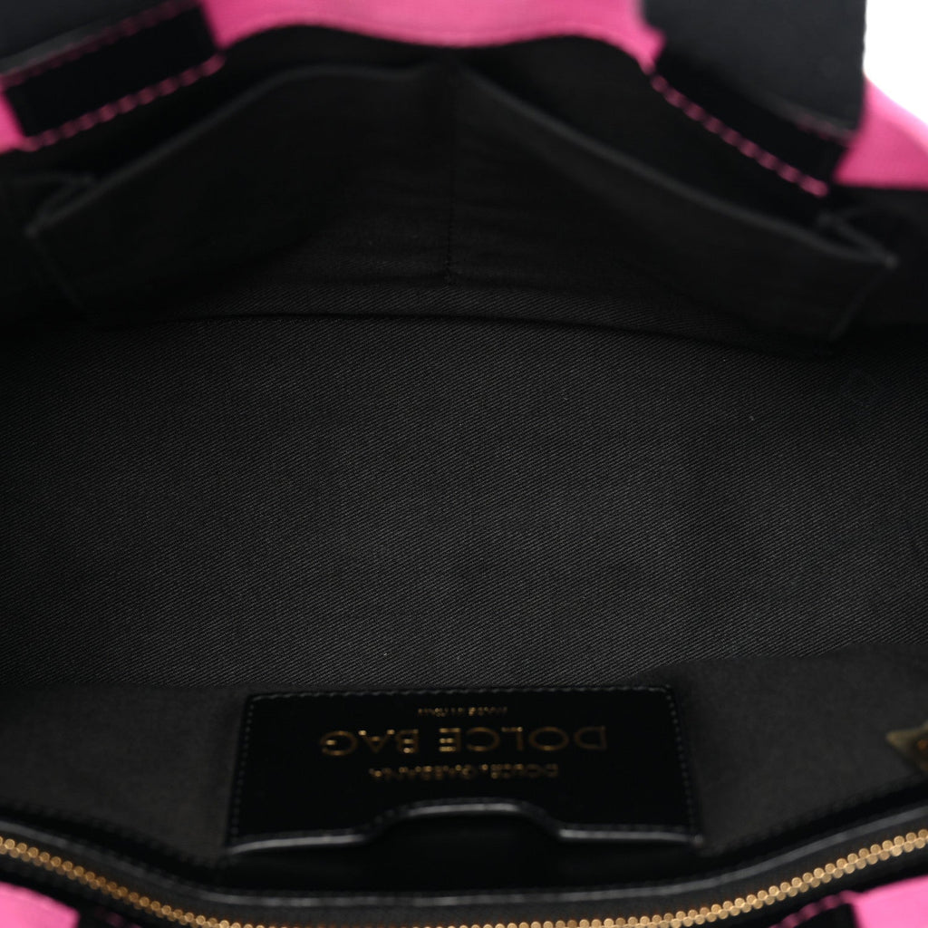 Canvas Printed Open Your Heart Tote Pink Black