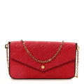 Empreinte Pochette Felicie Chain Wallet Scarlet