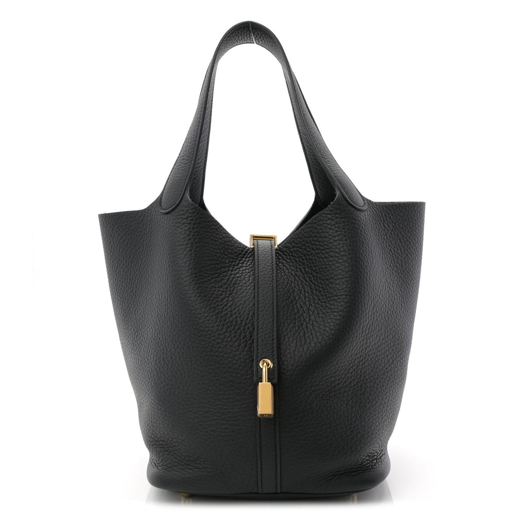 Taurillon Clemence Picotin Lock 22 MM Black