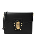 Calfskin Lucia Shoulder Bag Black