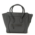 Baby Drummed Calfskin Micro Luggage Kohl