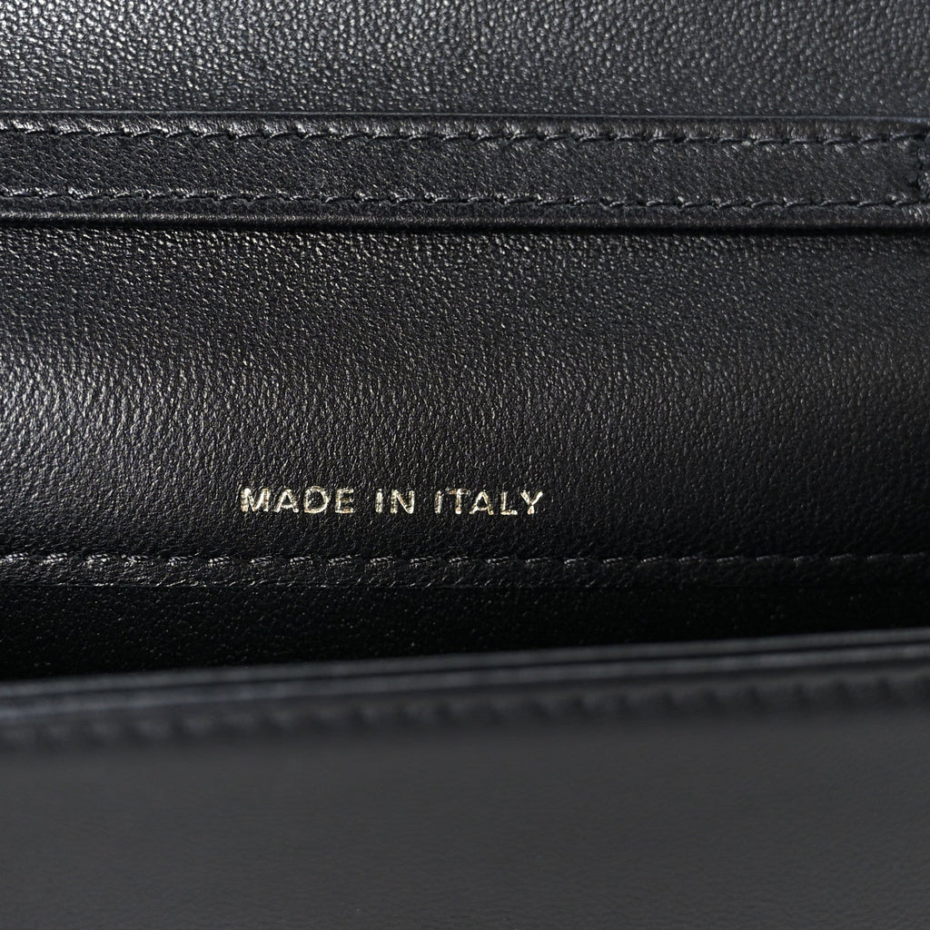 Lambskin Quilted Mini CC Flap Black