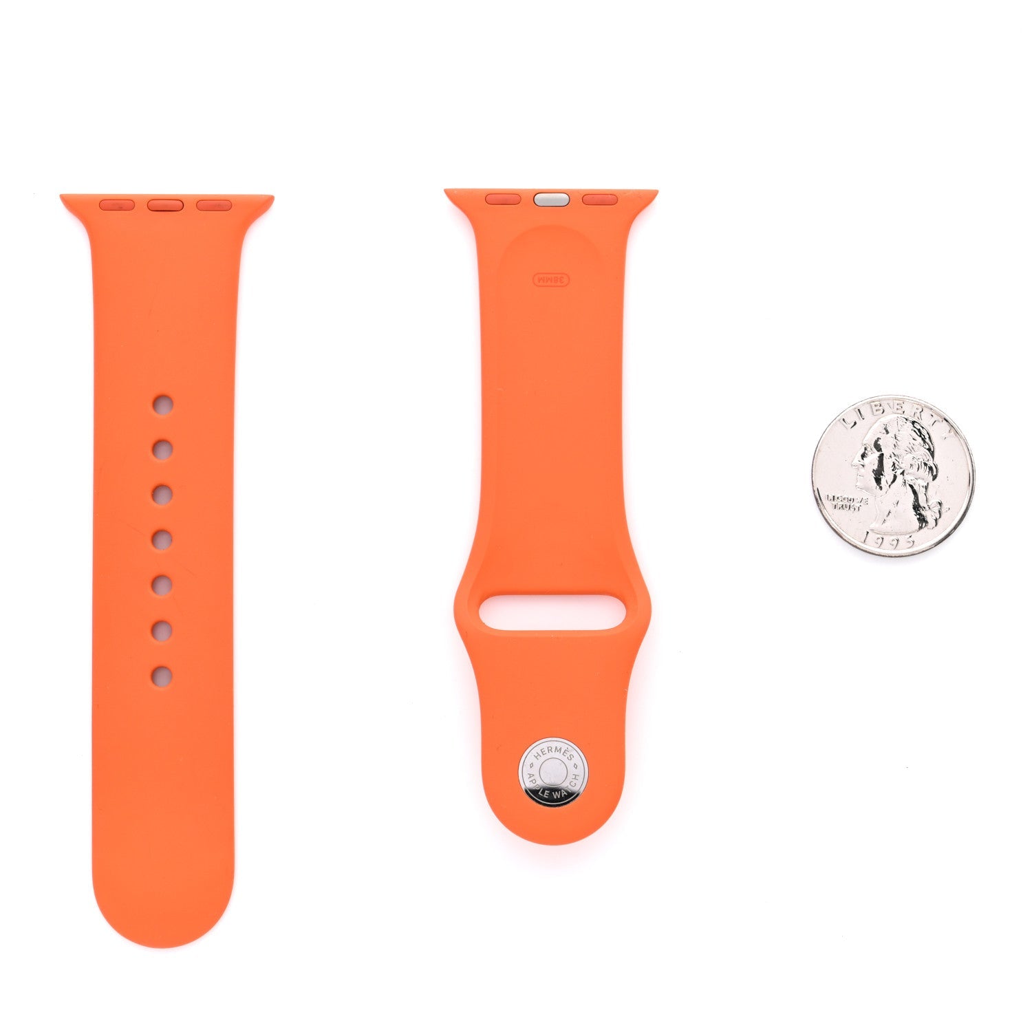 Silicone 38mm Apple Sports Watch Single Tour Band S M Orange