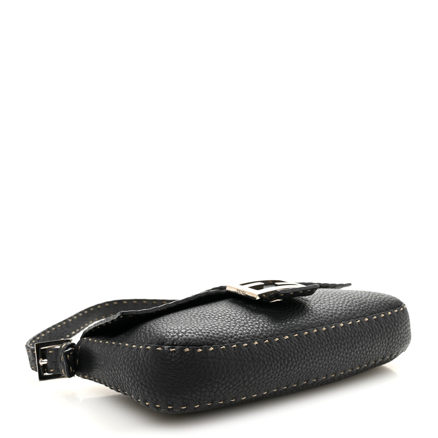 Calfskin Romano Selleria Baguette Black