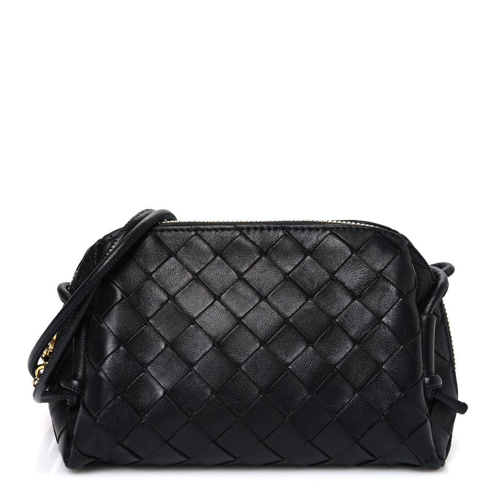 Nappa Intrecciato Concert Pouch Black