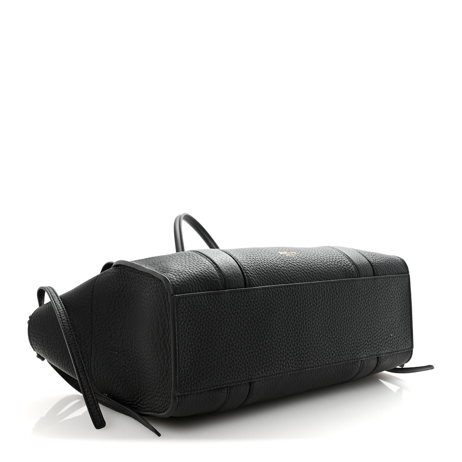 Heavy Grain Small Soft Bayswater Satchel Black