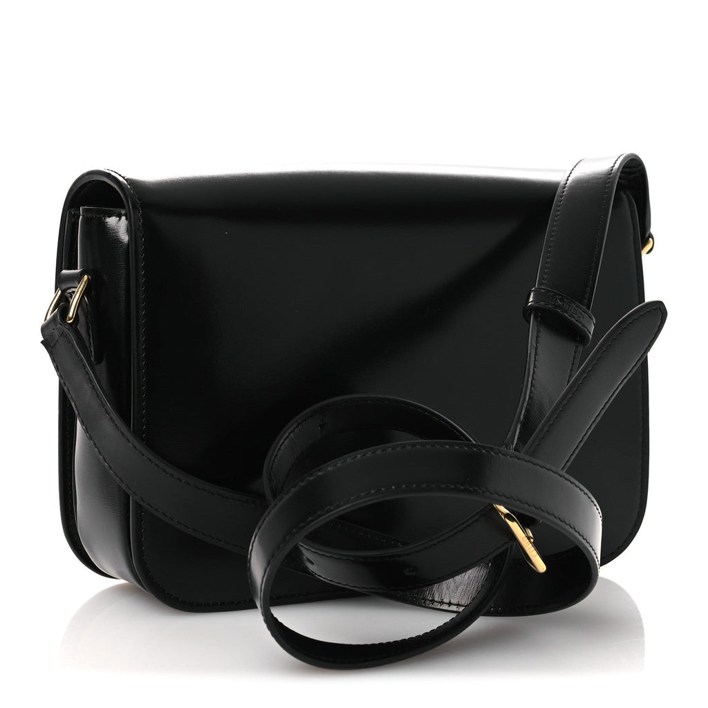 Shiny Calfskin Medium Triomphe Black