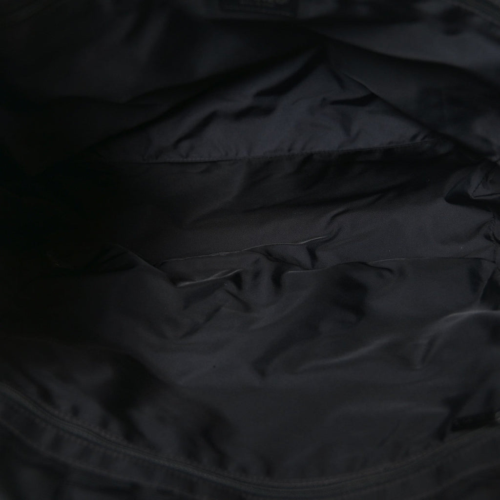 Nylon Large Travel Tote Black