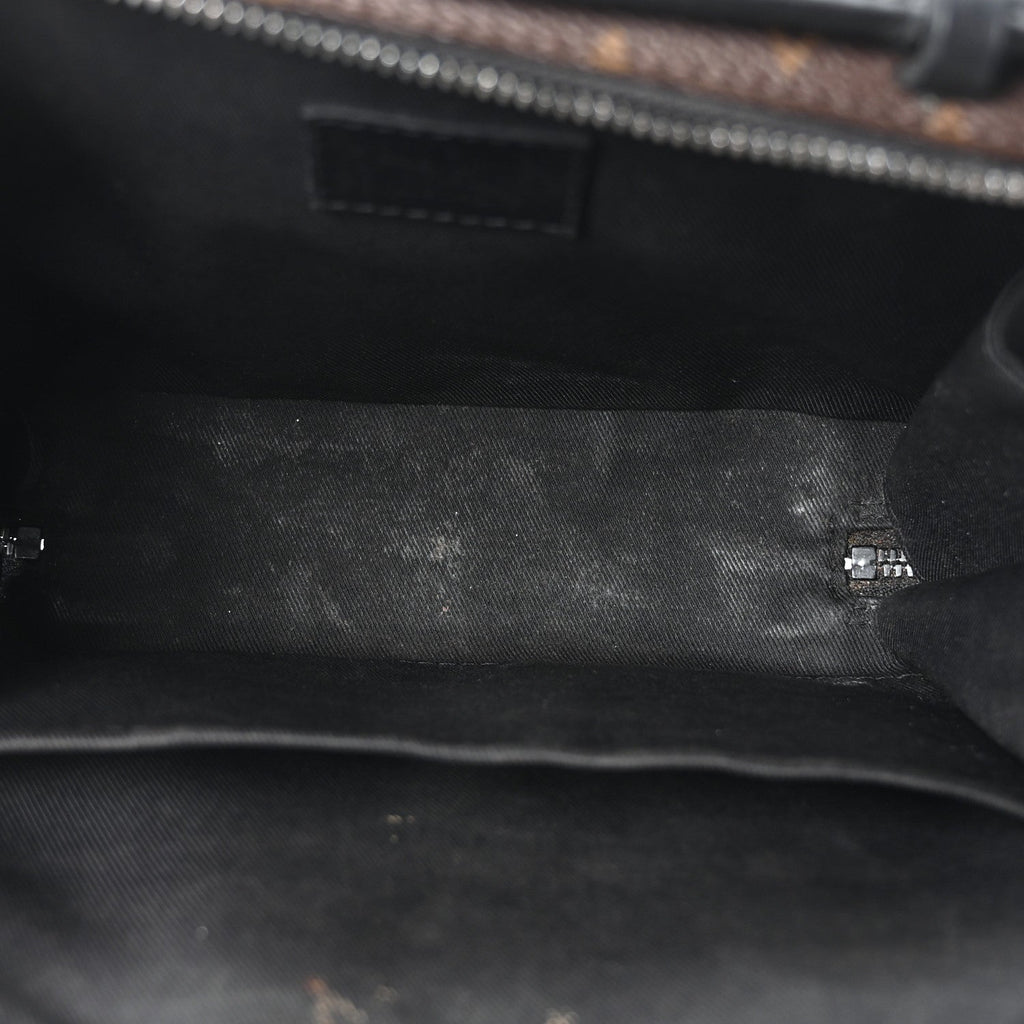 Monogram Macassar Handle Soft Trunk Black
