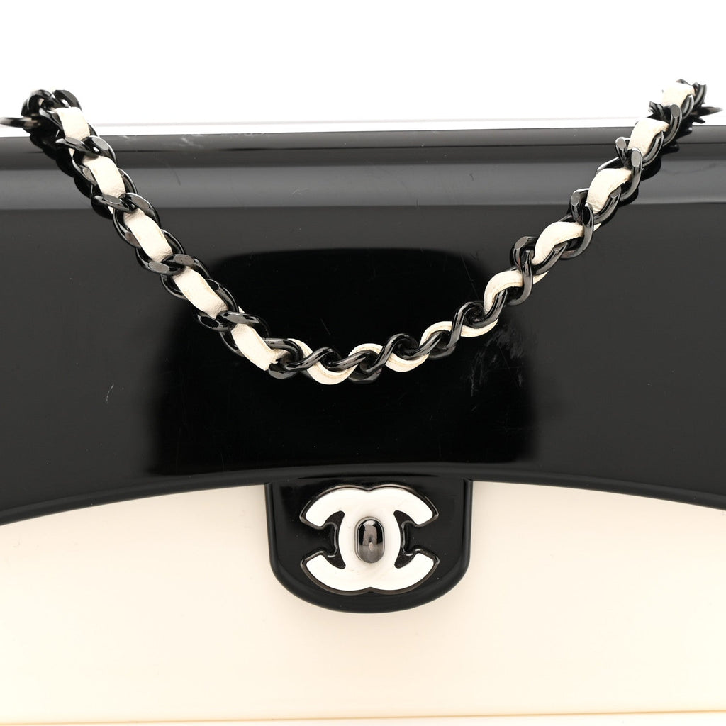 Plexiglass Plexi Coco Bag Black White