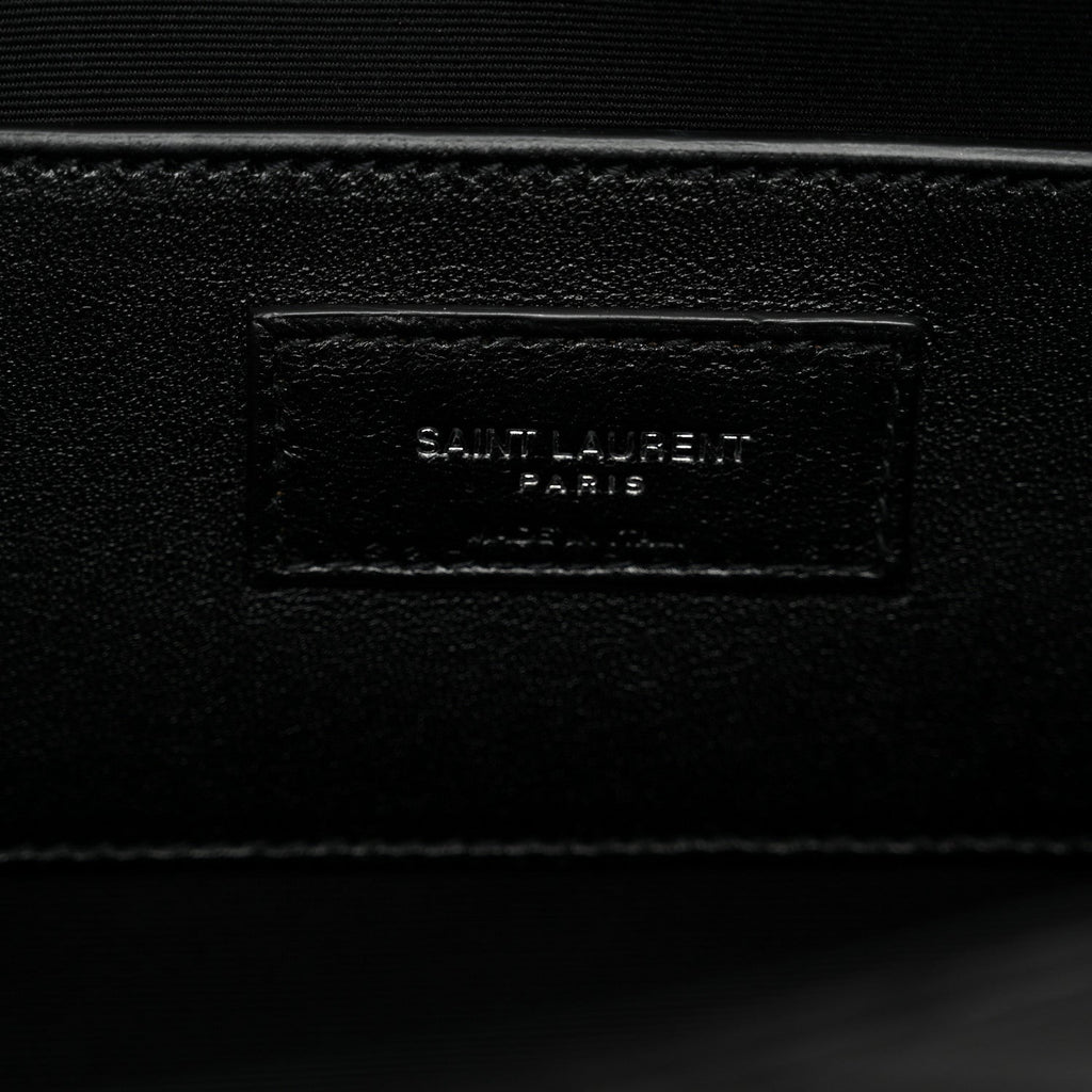 Lambskin Quilted Kate Clutch Black