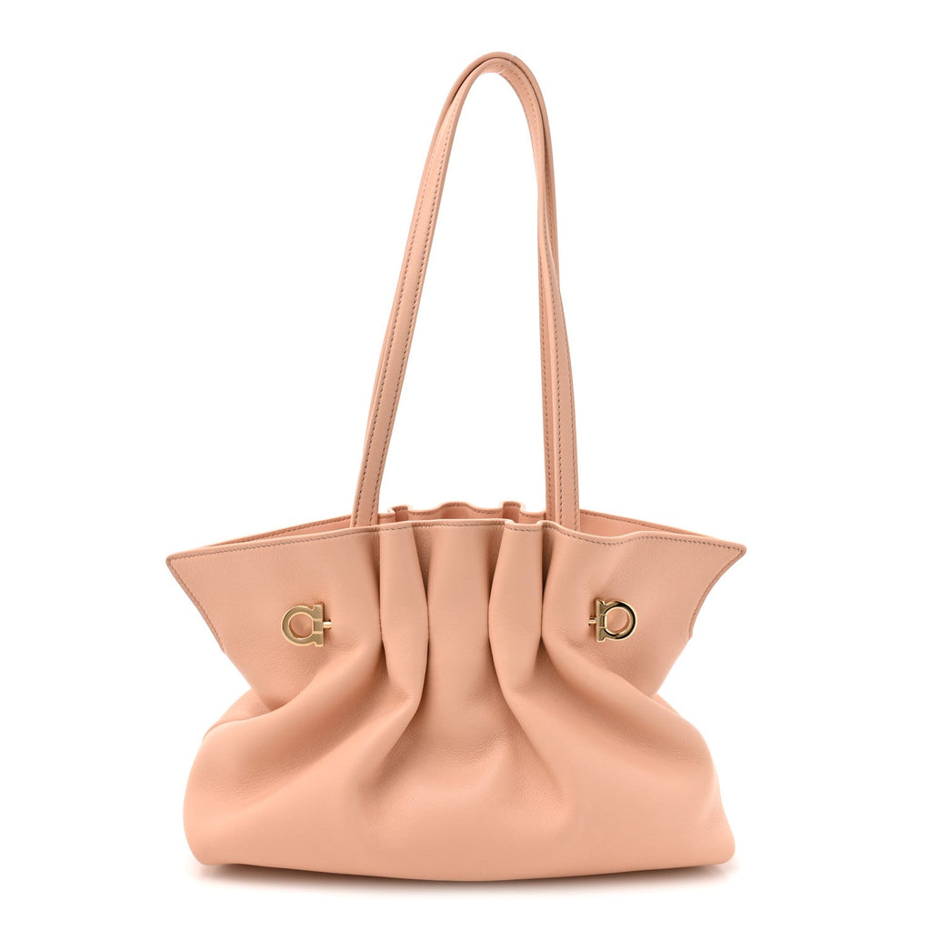 Lambskin Small Dumpling Soft Bag Pink