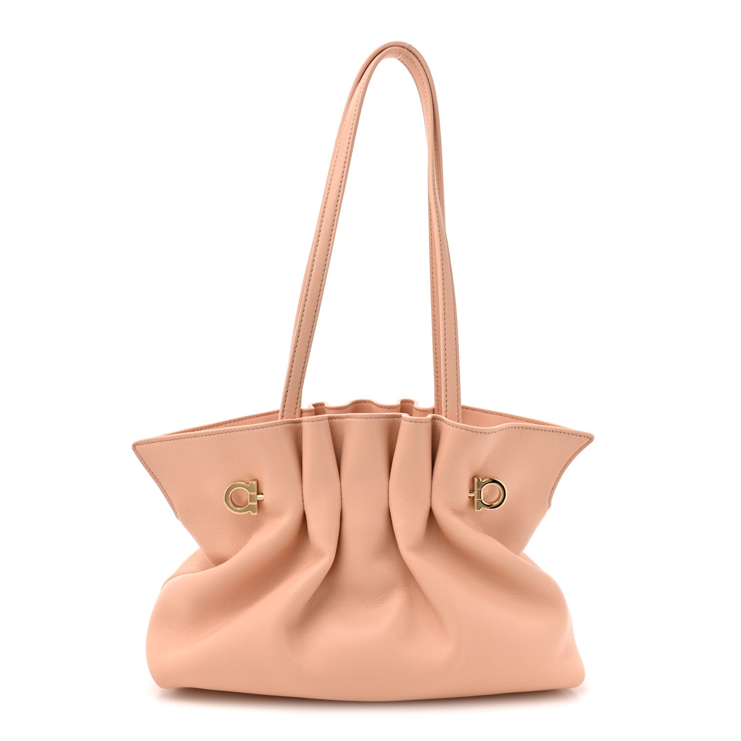 Lambskin Small Dumpling Soft Bag Pink