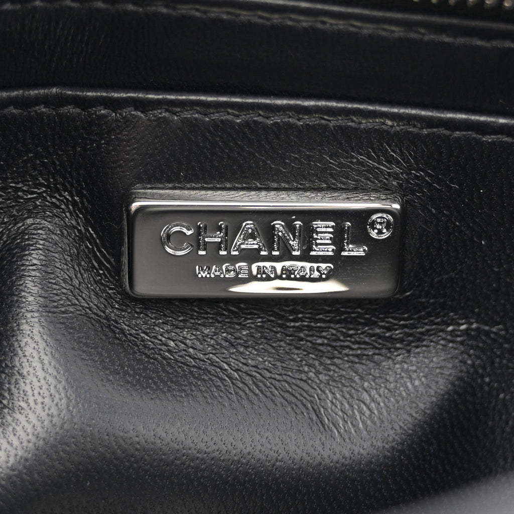 Sequin Houndstooth Small Flap Black White