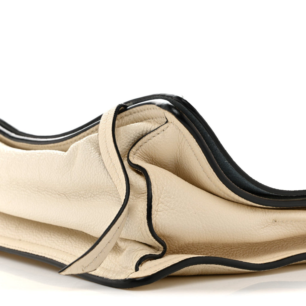 Glace Calf Etiquette Flap Bianco Astra