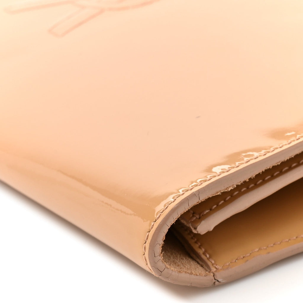 Patent Calfskin Monogram Large Belle De Jour Clutch Chair