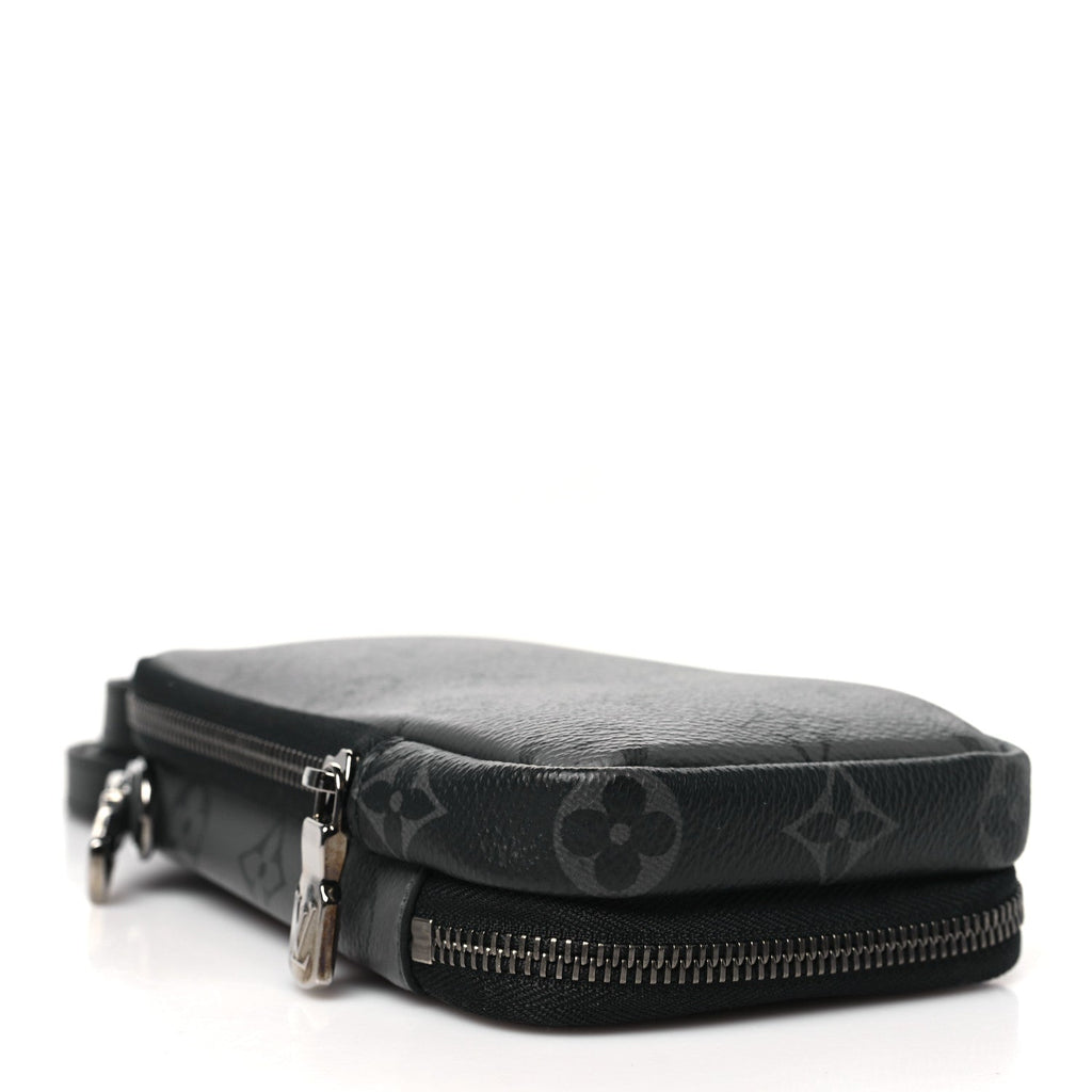 Monogram Eclipse Reverse Double Phone Pouch