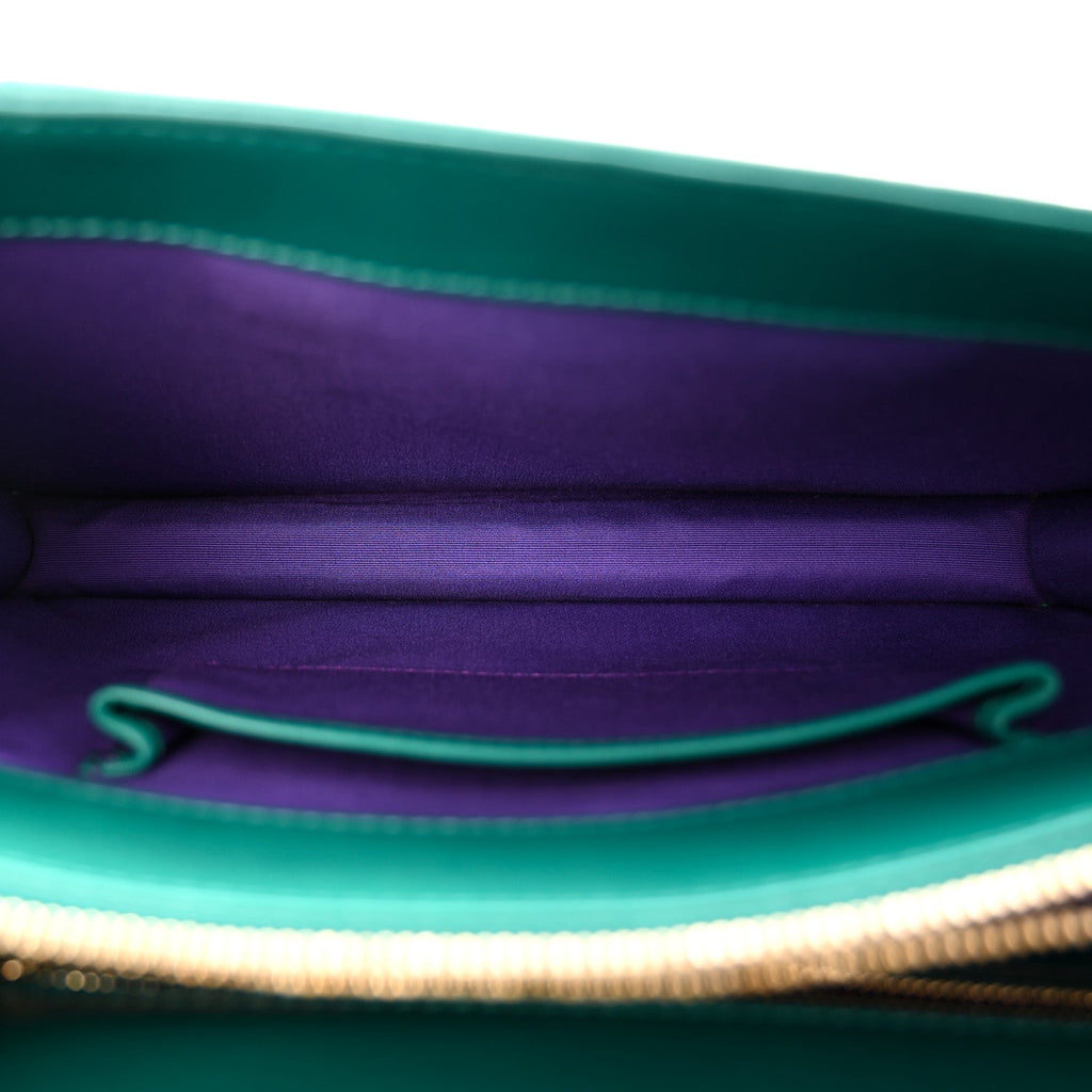Calfskin Serpenti Forever Shoulder Bag Emerald Green