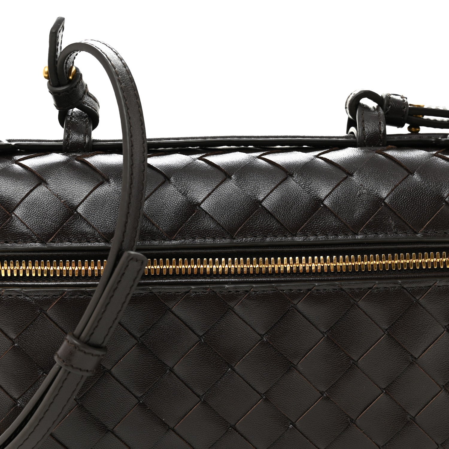 Calfskin Intrecciato Bang Bang Vanity Case Fondant