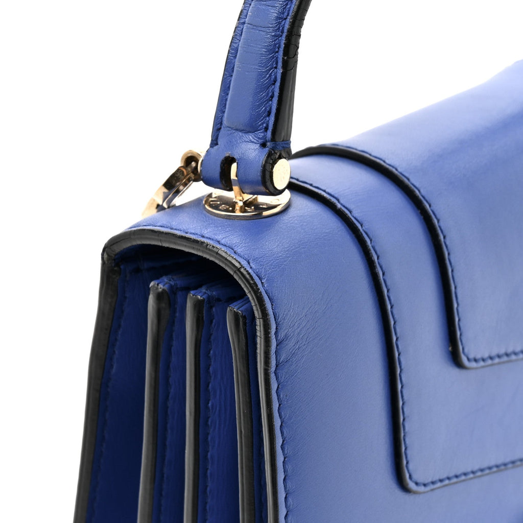 Calfskin Serpenti Forever Top Handle Blue