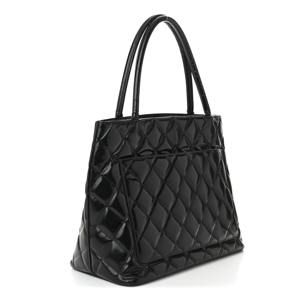 Patent Medallion Tote Black