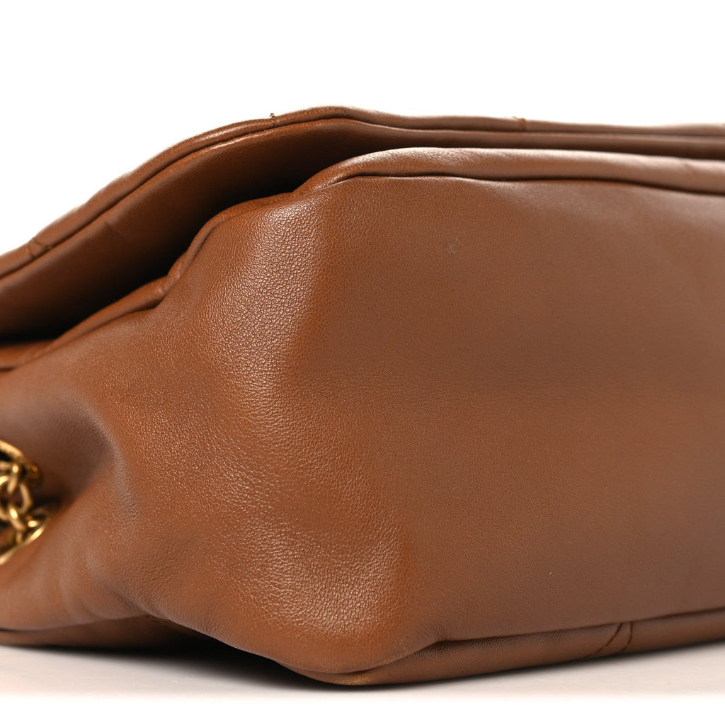 Lambskin Matelasse Monogram Small Jamie 4.3 Light Fox