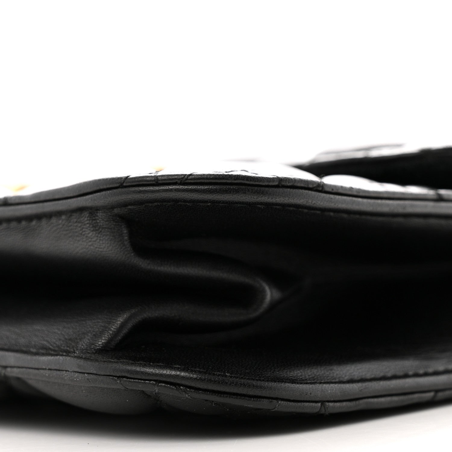 Lambskin Cannage Large Dioraddict Flap Bag Black