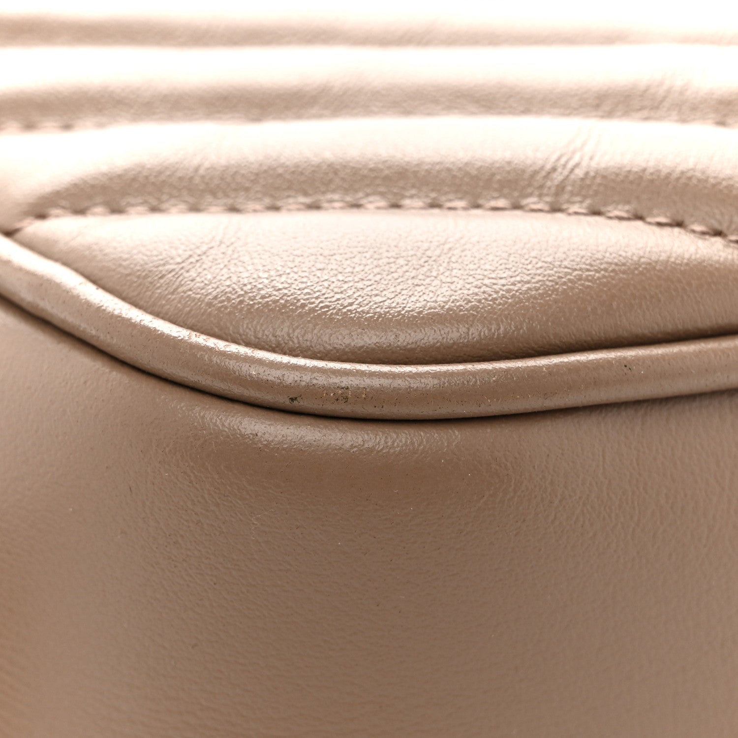 Calfskin Matelasse Monogram Lou Camera Bag Dark Beige