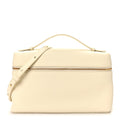 Grained Calfskin L27 Extra Pocket Pouch Whisper White