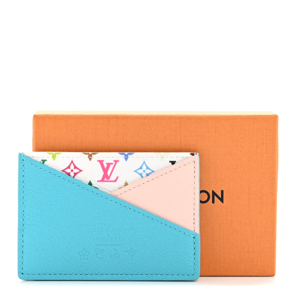 LV X TM Monogram Multicolor Criss-Cross  Holder Kabira Blue Rose