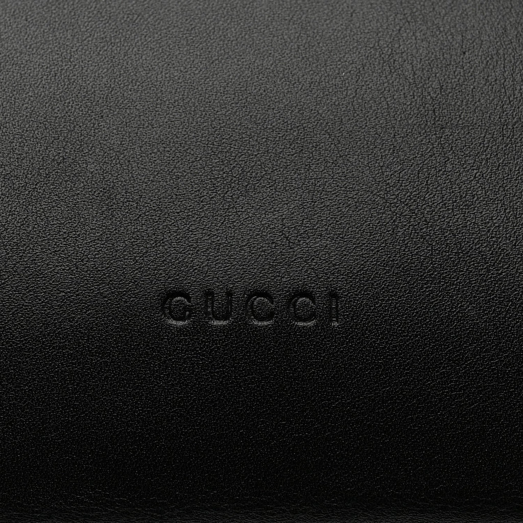 Calfskin Small Sylvie Wristlet Clutch Black
