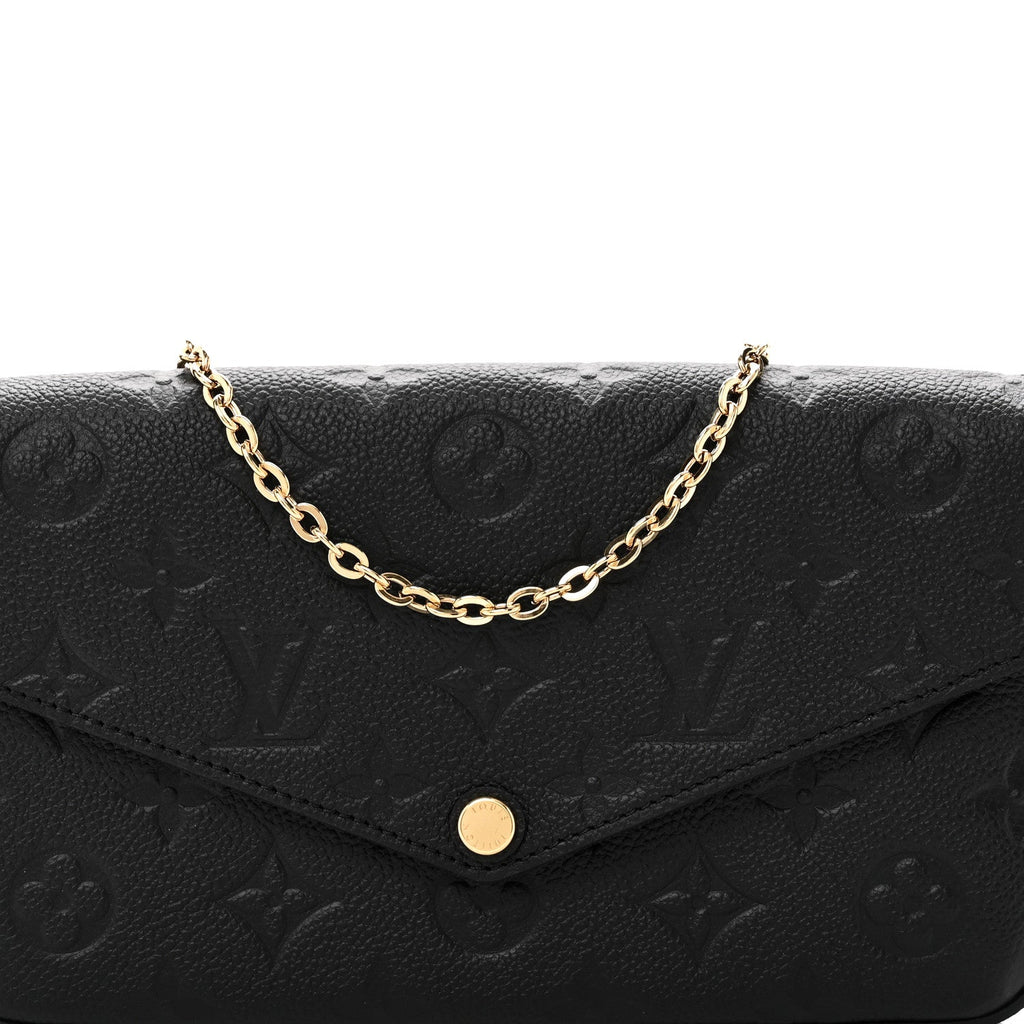 Empreinte Pochette Felicie Chain Wallet Black