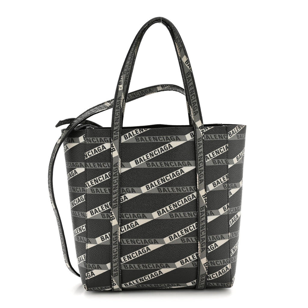 Coated Canvas Losange Monogram XXS Tote Black Grey